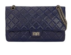 2.55 Reissue Double Flap, Leather, Navy, 17042166 (2012/13), DB, 3*